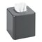 mDesign Metal Square Modern Tissue Box Cover Holder for Bathroom